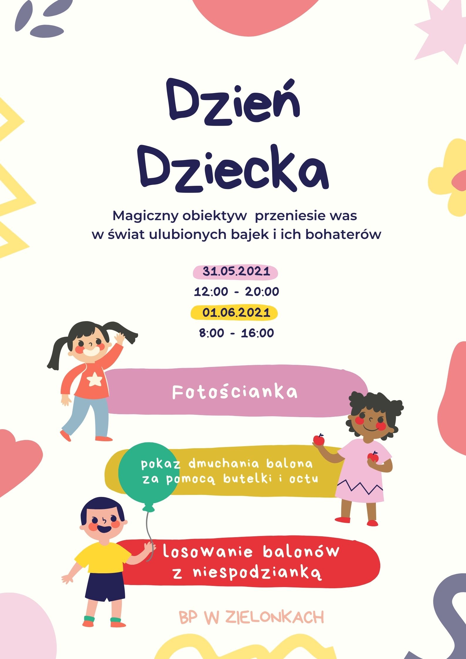 plakat promujący dzień dziecka