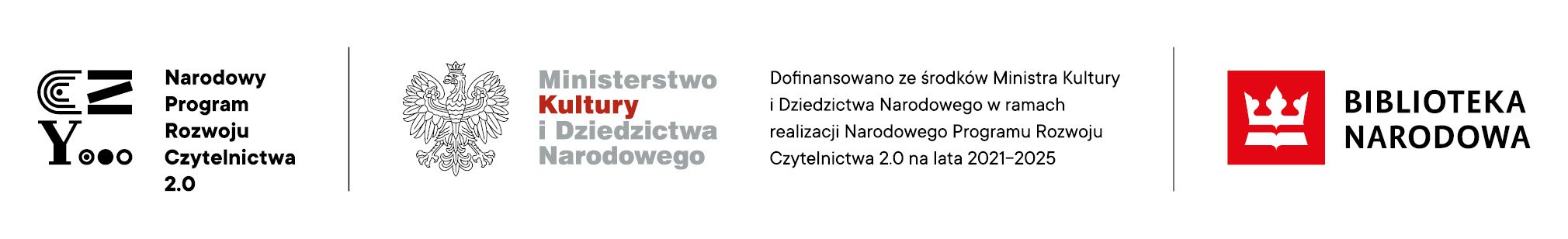 Logotypy związane z Narodowym Programem Rozwoju Czytelnictwa