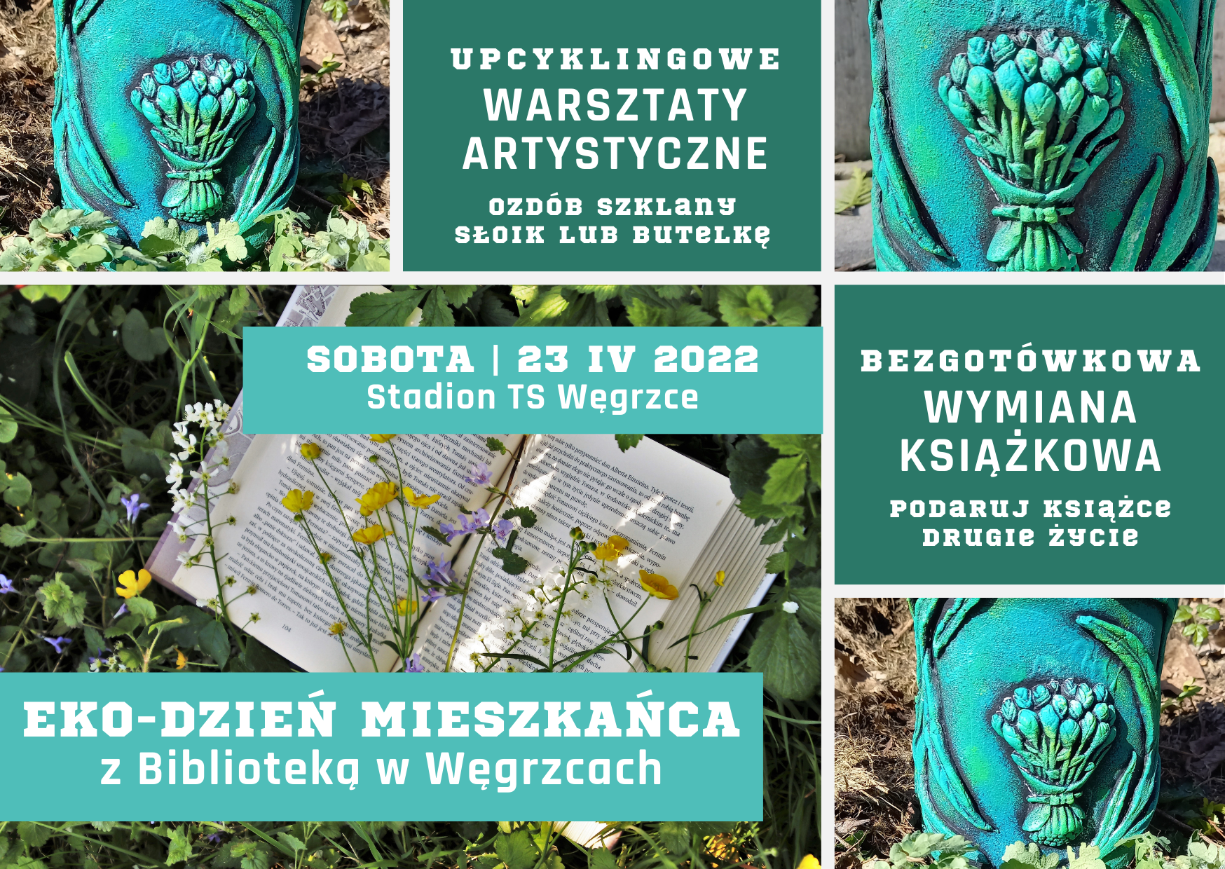 plakat informacyjny na temat wydażenia - „EKO-Dzień Mieszkańca” Gminy Zielonki 2022 z BP Węgrzce